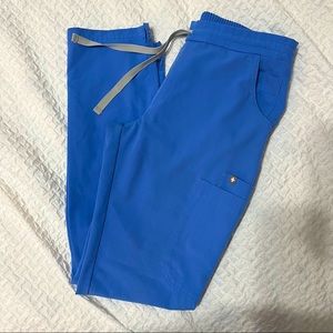 Figs yola skinny scrub pants Ceil blue XS